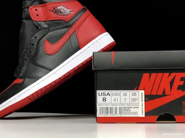 MaikeSneakers 1 Air High Jordan Retro Banned OG 555088-001 0514